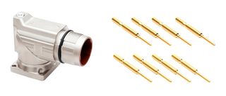 AMPHENOL SINE/TUCHEL MB7RJN0801-KIT SENSOR CONN, M23, RCPT, 4SIG+4PWR, PANEL