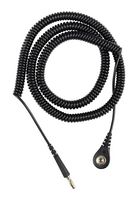DESCO 09682. GROUND CORD, 4MM, 24FT, BLACK