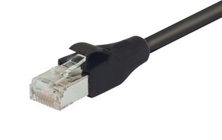 L-Com TRD695SCR-BLK-2 Patch Cable, Rj45 Plug, Cat6, 600mm, Black