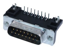 AMPHENOL COMMUNICATIONS SOLUTIONS D15S24A6GV00LF D SUB CONN, RCPT, 15POS, THROUGH HOLE