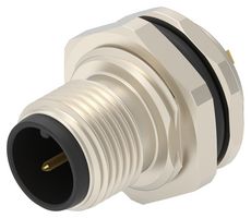 TE CONNECTIVITY T4130012021-000. SENSOR CONN, M12, PLUG, 2POS, PANEL
