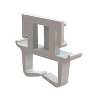 ESSENTRA COMPONENTS EHWSE-1-01 EDGE WIRE SADDLE, PA66, NATURAL