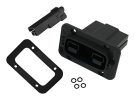 ANDERSON POWER PRODUCTS SBSX75A-PMREC-KIT-BLK RECT PWR HOUSING KIT, RCPT, 2POS, PC/PBT