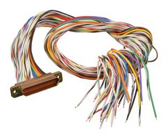 ITT CANNON MDM-21SH006B-A174-F222 CABLE ASSEMBLY, 21P, RCPT-FREE END, 36"
