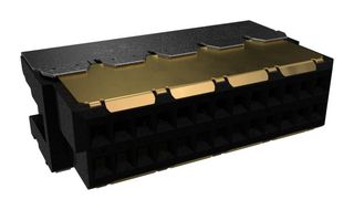 AMPHENOL COMMUNICATIONS SOLUTIONS 10147073-2600RLF. CONNECTOR, R/A RCPT, 26POS, 2ROW, 1MM