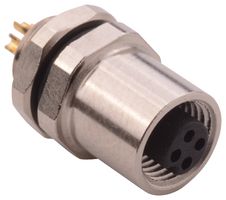 NORCOMP 851-004-203R001. SENSOR CONNECTOR, M5, RCPT, 4POS, PANEL