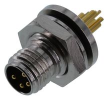 NORCOMP 855-004-103R004. SENSOR CONNECTOR, M8, PLUG, 4POS, PANEL