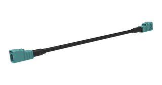 AMPHENOL RF 095FJZFJZSG-012 RF COAX CABLE, FAKRA STR JACK-JACK, 12"