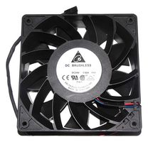 DELTA ELECTRONICS FFB1224EHE AXIAL FAN, 120MM, 24VDC, 190CFM, 59DBA