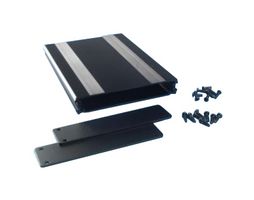 BOX ENCLOSURES B2S-160BK ENCLOSURE, ELECTRONIC, ALUMINIUM, BLACK