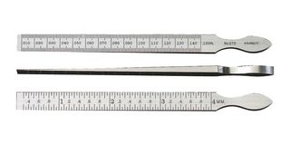 STARRETT 270 TAPER GAUGE, 0.01-0.150 INCH, 160MM LEN