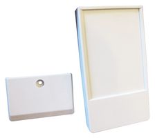 BOX ENCLOSURES PBM107 MEDIUM POCKET ENCLOSURE, ABS, WHITE