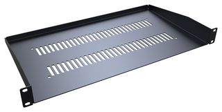 HAMMOND RASV190110BK1 UNIVERSAL RACK SHELF, 1U, STEEL