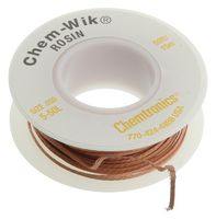 CHEMTRONICS 5-50L BRAID, DESOLDERING, ROSIN, 50FT