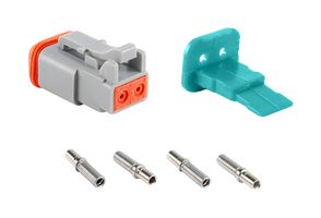 AMPHENOL SINE/TUCHEL AT06-2S-KIT01. KIT, PLUG CONN/WEDGELOCK/CONTACT, 2POS