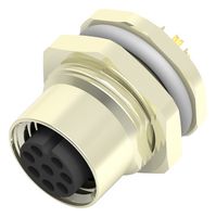 TE CONNECTIVITY T4131012081-000. SENSOR CONNECTOR, 8POS, RCPT, M12, PANEL