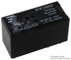 POTTER&BRUMFIELD - TE CONNECTIVITY RTB14005F RELAY, SPDT, 250VAC, 30VDC, 12A