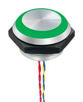 IDEC PN1L-M4AFB002E2A VANDAL RESISTANT SW, SPST, 1A, 24V, GR/R