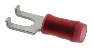 TE CONNECTIVITY - AMP 8-32562-1 TERMINAL, SPADE/FORK, #6, CRIMP, RED