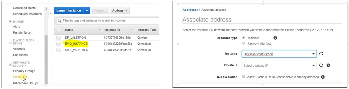 EMQ instance on Amazon AWS console